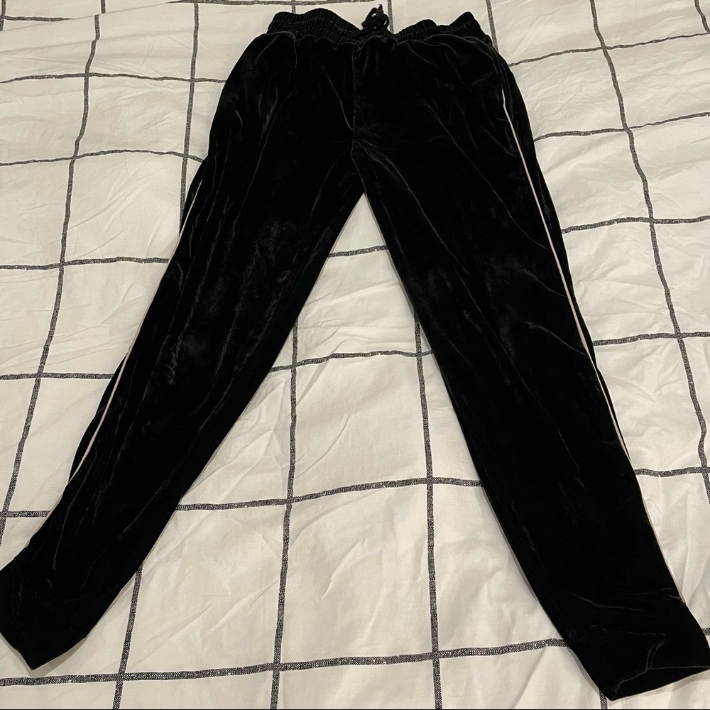 F21 Velvet Sweat Pants